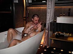 i help stepmom relax fucking her wet pussy in hot bathtub