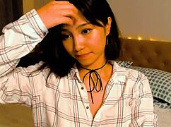 i watch this tiny asian slut finger her wet pussy in cosplay on webcam