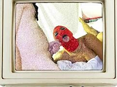 Jackie Banes' shaved pussy creamed in intense pov cum blast!