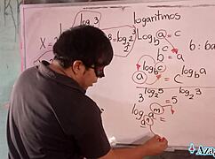 japanese student aches for teacher's erotic math exponents backstage