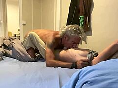 camping bungalow holiday milf gives blowjob licks pussy then masturbates to orgasm outdoors