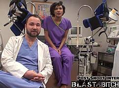 Jackie Banes' shaved pussy creamed in intense pov cum blast!