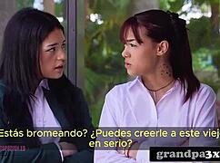 innocent teen tricked into fucking her grandfather with subtitles