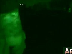 hot 18+ teen sneaks into army base and gets caught by older soldier