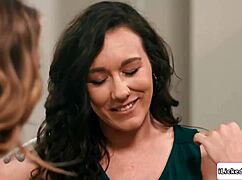 Lesbian Milf Forces Petite Redhead Neighbor To Lick Shaved Pussy