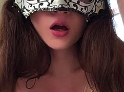 russian girl in stockings short skirt no panties whispers asmr joi dirty talk close nipple play dildo bj footjob fantasies