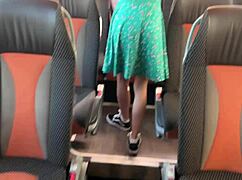 Bus pervert flashes dick, girl grabs for public handjob