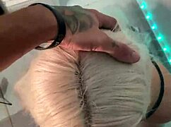 Blonde Halloween witch's deepthroat blowjob ignites my burning desire