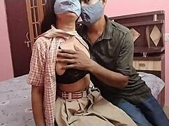 teacher pounds student in hardcore indian bedroom doggystyle sex