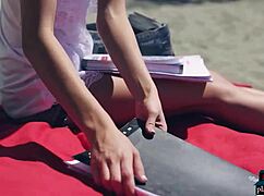 wow sapphira a rips clothes in hot czech striptease!