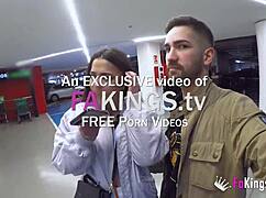 nuria millan sneaks bent over doggystyle fuck inside public mall shop