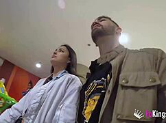 nuria millan sneaks bent over doggystyle fuck inside public mall shop