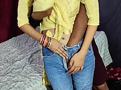 omg this indian girlfriend in kurta salwar rides boyfriend romantically deep...