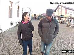 Boyfriend helps doctor check and stretch tight virgin patient