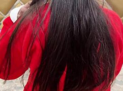 Hot Desi Indian Couple's Big Cock Doggystyle Pounding Juicy Pussy on Christmas