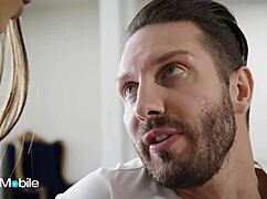 damn freya parker's tight pussy grips quinton james' thick cock while alex eavesdrops