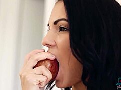 wow sapphira a rips clothes in hot czech striptease!