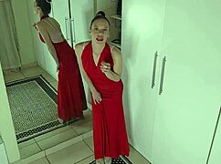 wanna bet you rip your pants off watching this skinny milf tease and undress?