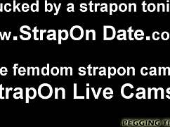 oh yeah I'M gonna peg your ass deep with this dildo until you beg femdom style