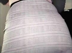 Watch This Sexy Fat Ass Redhead Dance And Flash Pussy In Fishnets!