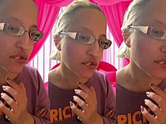 Intense Bubblegum Bursting ASMR With Glasses Headphones