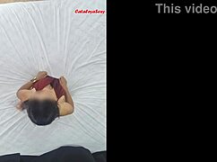 hot model poses perfect body in sexy lingerie photoshoot from ceiling