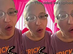 Intense Bubblegum Bursting ASMR With Glasses Headphones