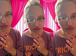 Intense Bubblegum Bursting ASMR With Glasses Headphones