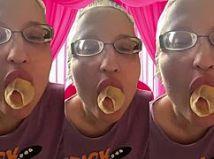 Intense Bubblegum Bursting ASMR With Glasses Headphones