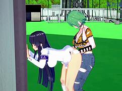 hikage katsuragi ikaruga go wild in intense futanari sex 💦 senran kagura hentai