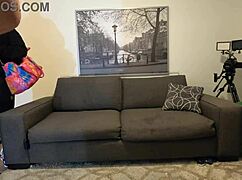 cinnamon baileyy teases in casting pov sucking big black cock