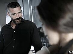 valentina nappi licks rich client's cock before pussy exploitation