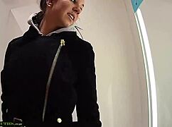 uhh teen without cash trades sex for clothes in mall shop