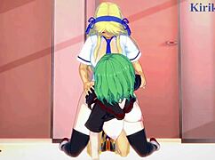 hikage katsuragi ikaruga go wild in intense futanari sex 💦 senran kagura hentai