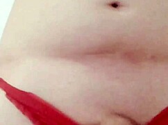 Playing with my cock in panties on webcam!!