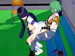 hikage katsuragi ikaruga go wild in intense futanari sex 💦 senran kagura hentai