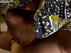 72 year old bbw mom gaped anal fucked rough in shower