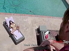 Poolside Boobies Busted by Danae Mari Gi Joey