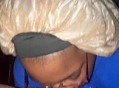 colombian bbw girlfriend gives sloppy bj deepthroat and facial cumshot pov