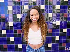 Beautiful Ebony Teen Cecilia Lion Rides And Fucks Interracially