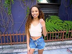 Beautiful Ebony Teen Cecilia Lion Rides And Fucks Interracially