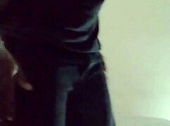 returning in jeans to share zodiac birthday insights before meditative ass spread