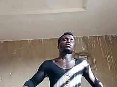 kwameoppong65 heats up the day shaking big monster cock in steamy 18+ dance tease