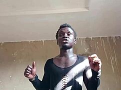 kwameoppong65 heats up the day shaking big monster cock in steamy 18+ dance tease