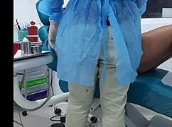 Dentist Checkup Takes Steamy Turn with Submissive Patient in Office Chair