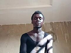 kwameoppong65 heats up the day shaking big monster cock in steamy 18+ dance tease