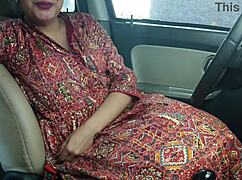 panjabi bride sneaks car ride with hubby for intimate outdoor creampie