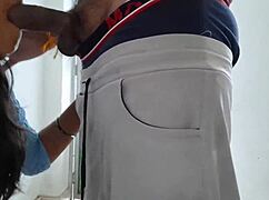 desi ranch auntie bent over taking huge cock cumshot in mouth till shocked 😲🍆💦