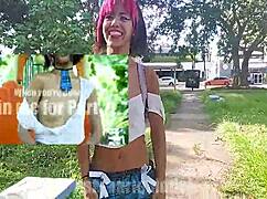 Ever seen a slutty schoolgirl flash her bare feet on the swingset?