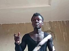 kwameoppong65 heats up the day shaking big monster cock in steamy 18+ dance tease